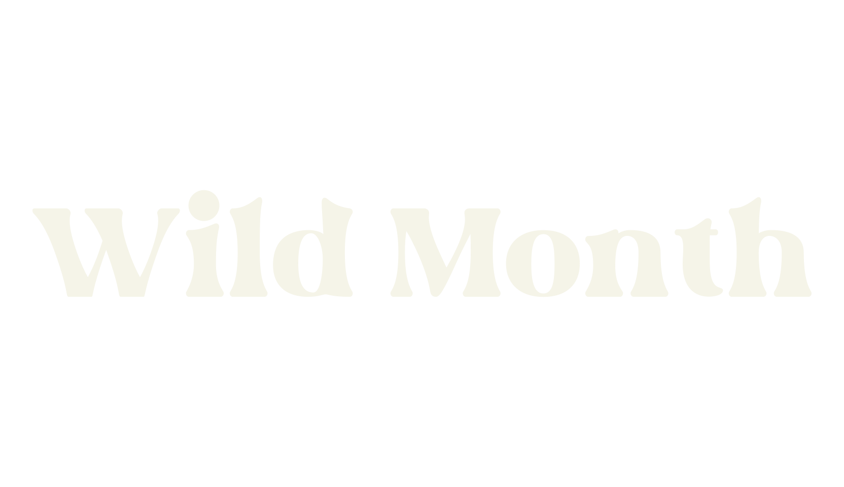 Wild Month, serif font preview