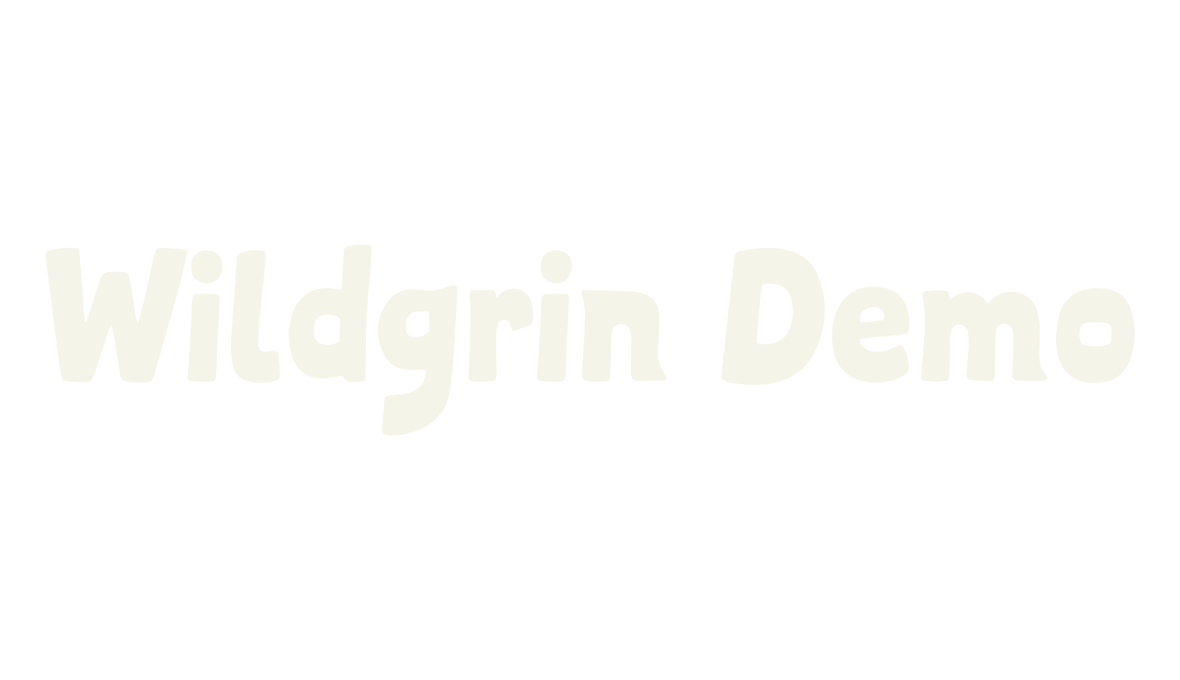 Wildgrin Demo, display font preview