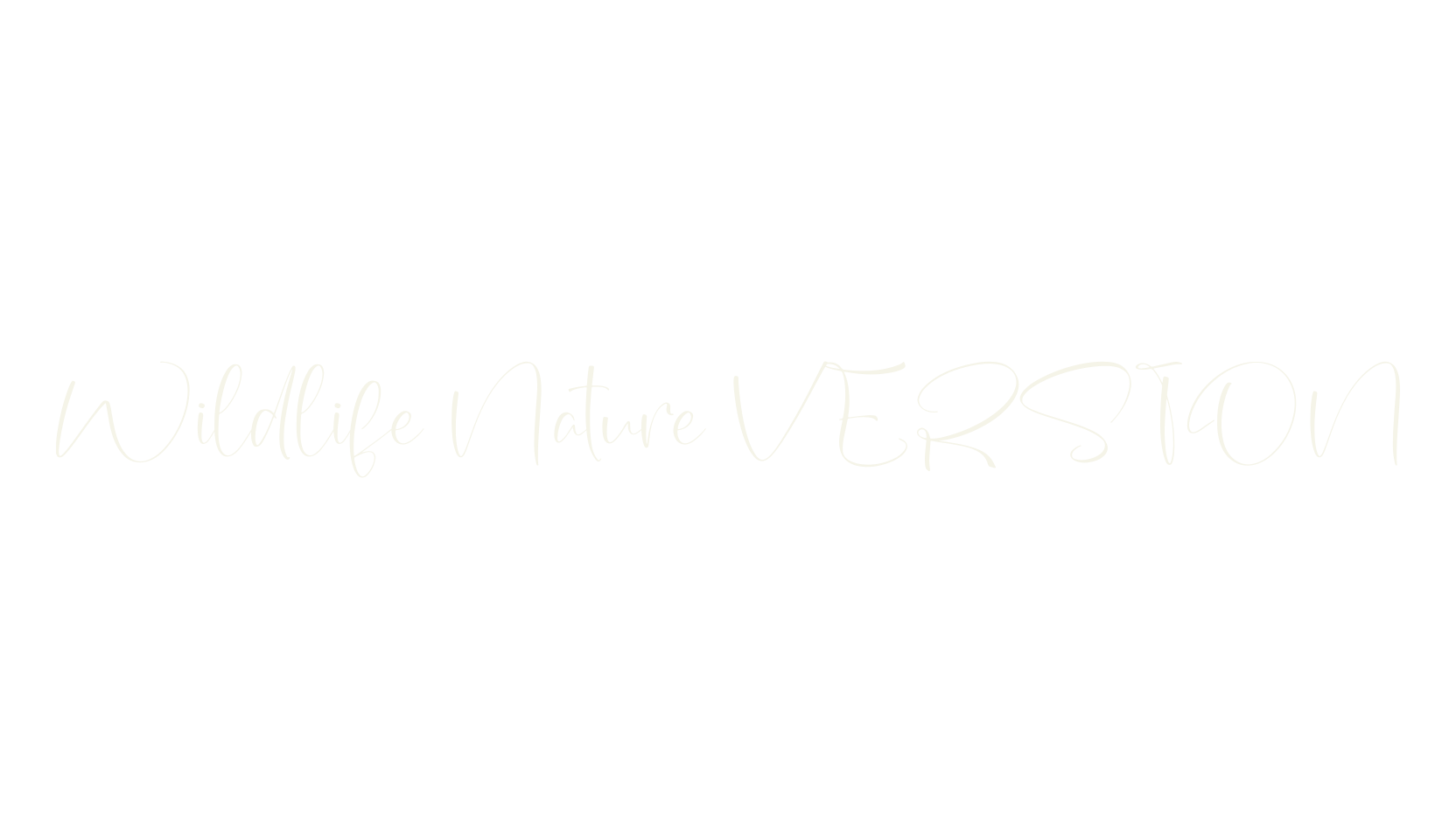 Wildlife Nature VERSION, script font preview