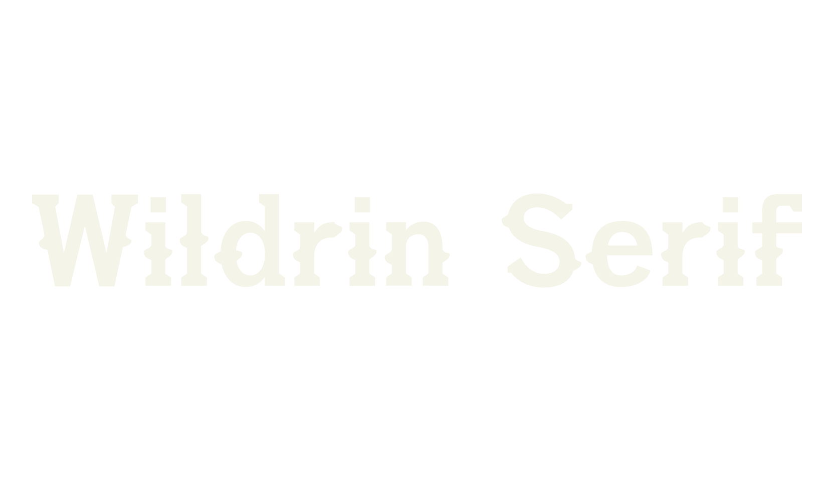 Wildrin Serif, old english font preview