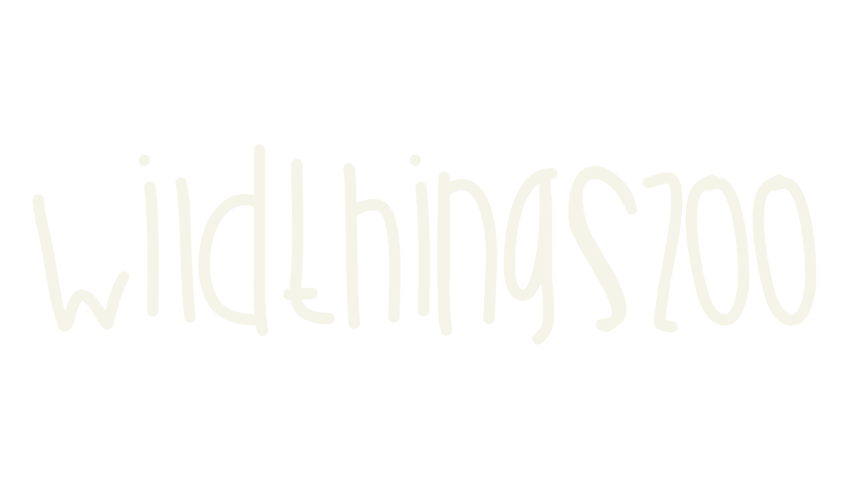 WildThingsZoo, handwritten font preview