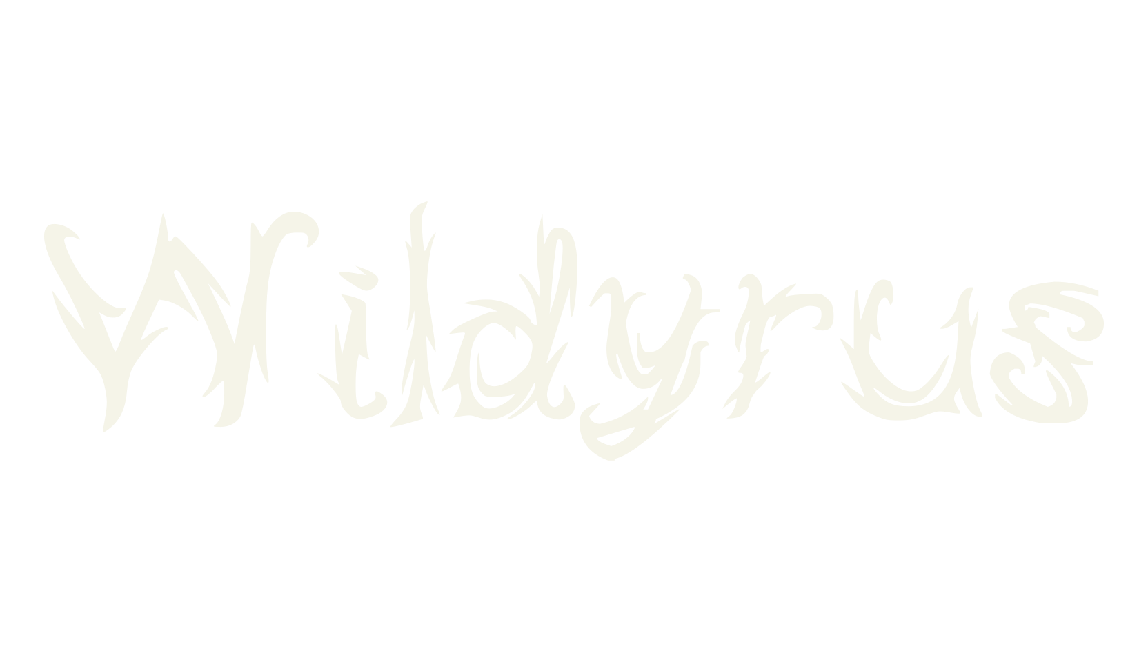 Wildyrus, tribal font preview