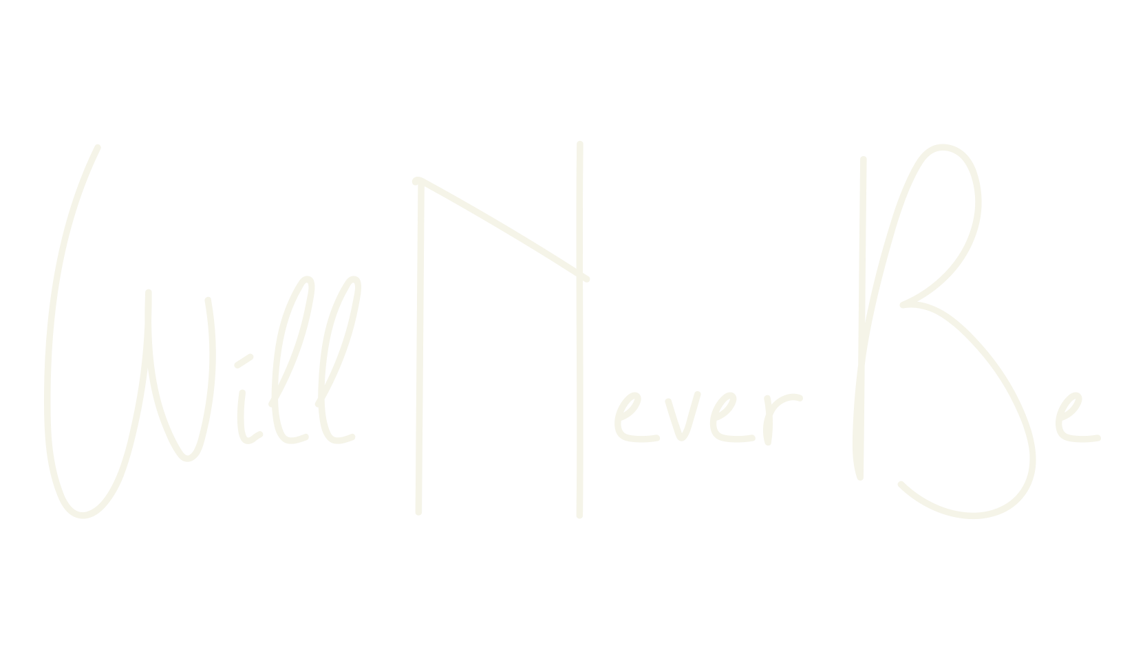 Will Never Be, baby font preview