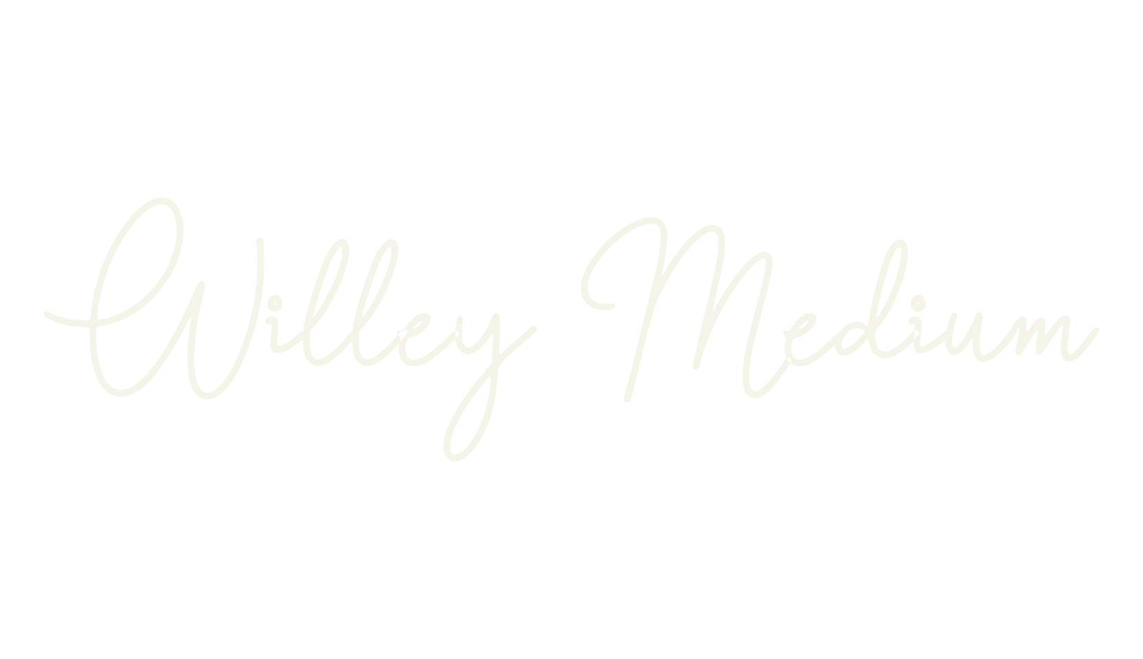Willey Medium, calligraphy font preview