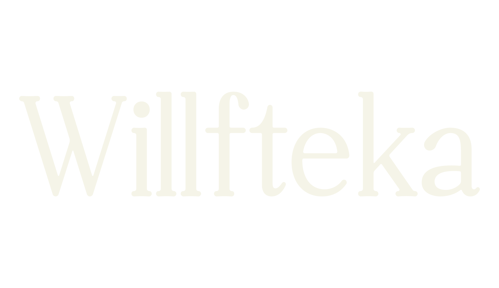 Willfteka, serif font preview