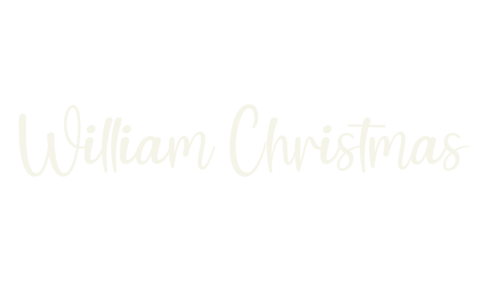 William Christmas, calligraphy font preview