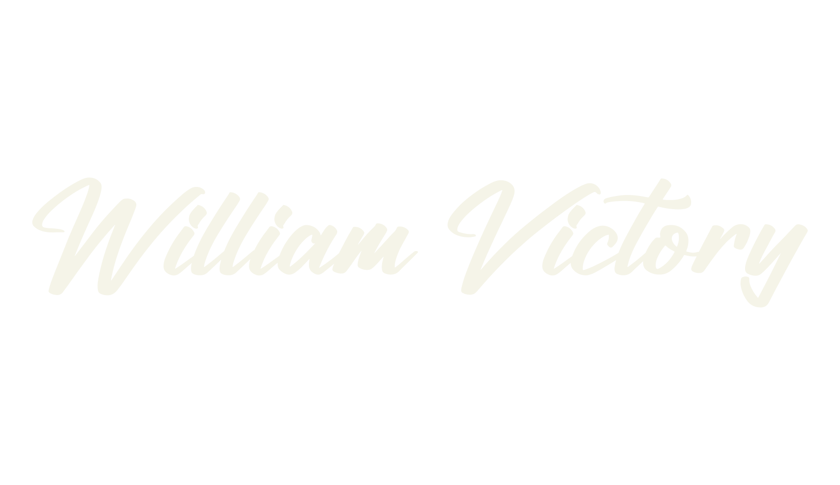 William Victory, modern calligraphy font preview