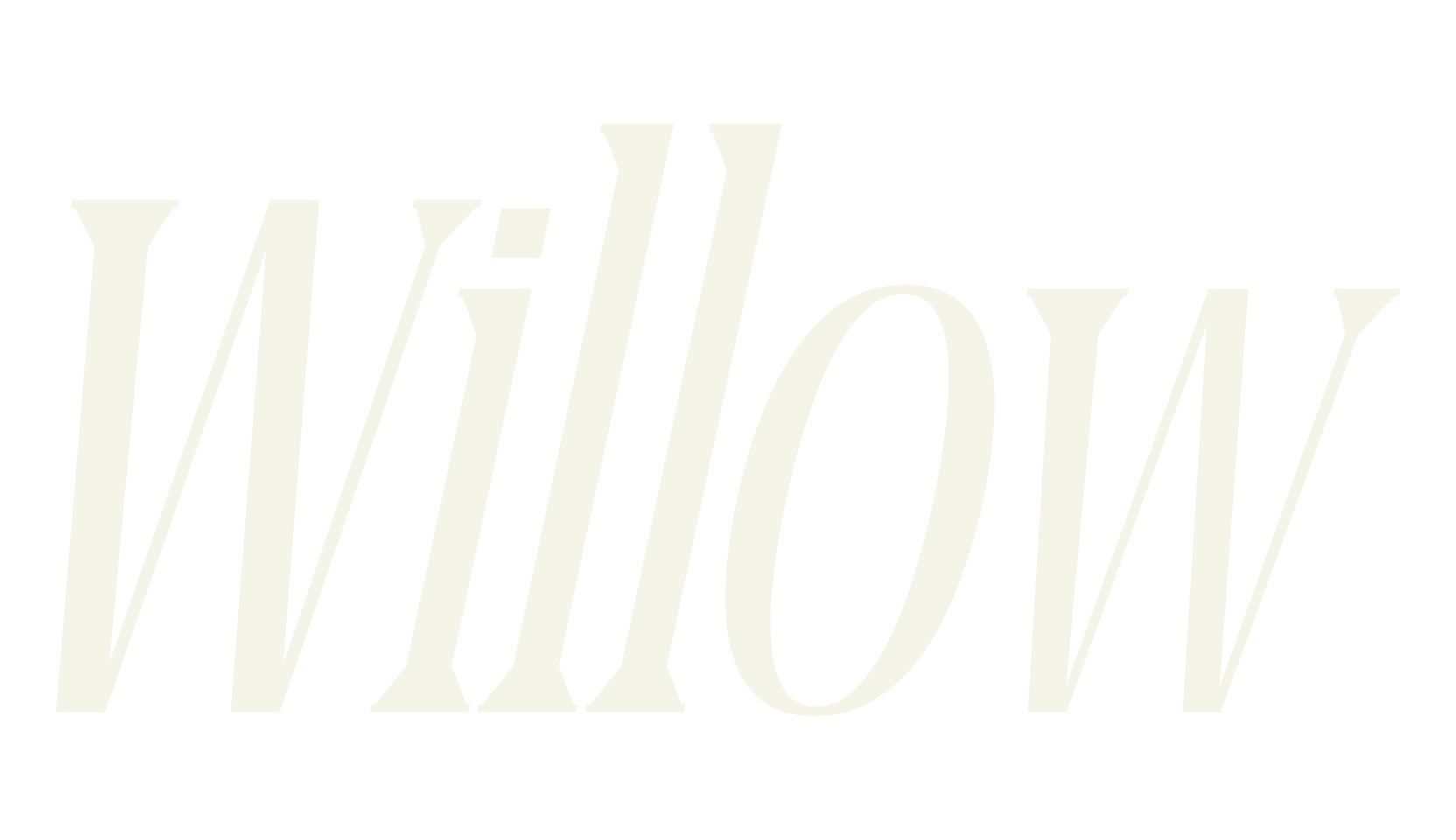 Willow, serif font preview