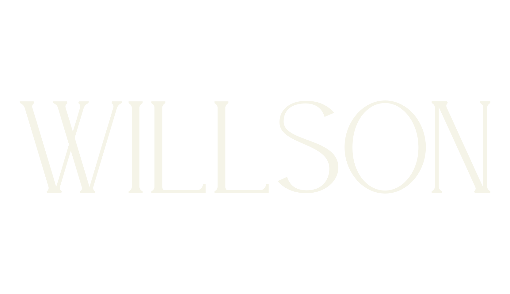 WILLSON, serif font preview