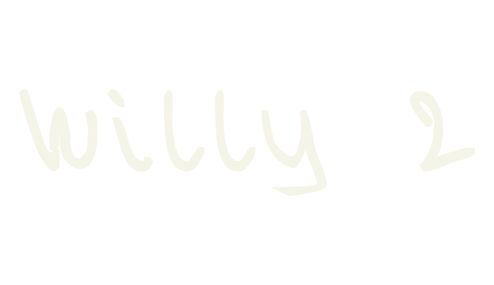 Willy 2, display font preview