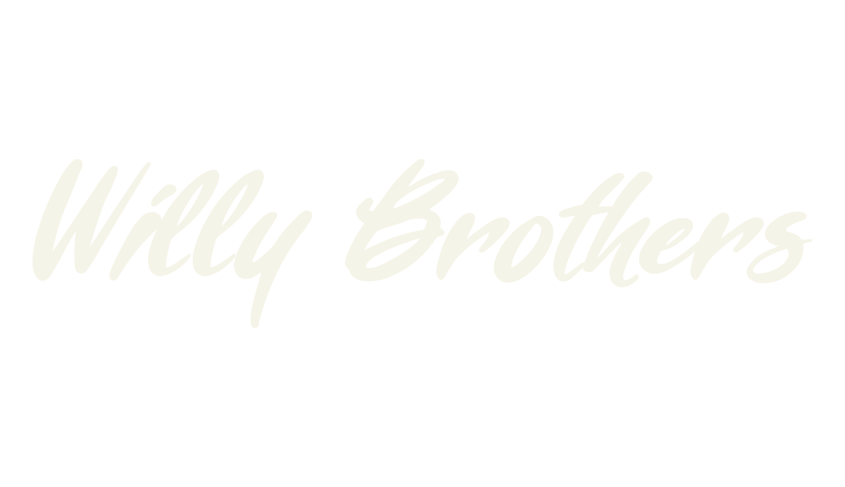 Willy Brothers, signature font preview