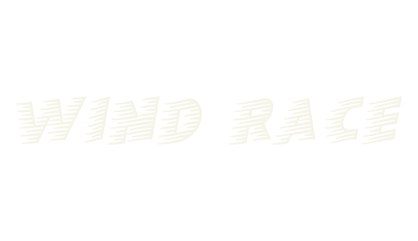 Wind Race, speed font preview