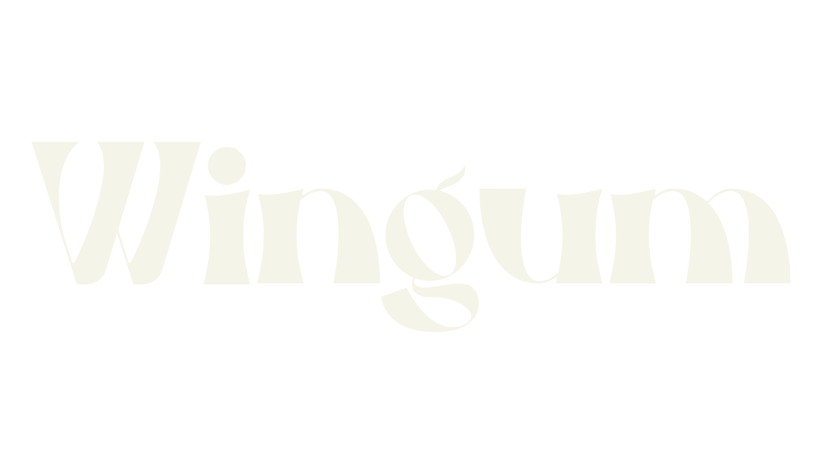 Wingum, vintage font preview