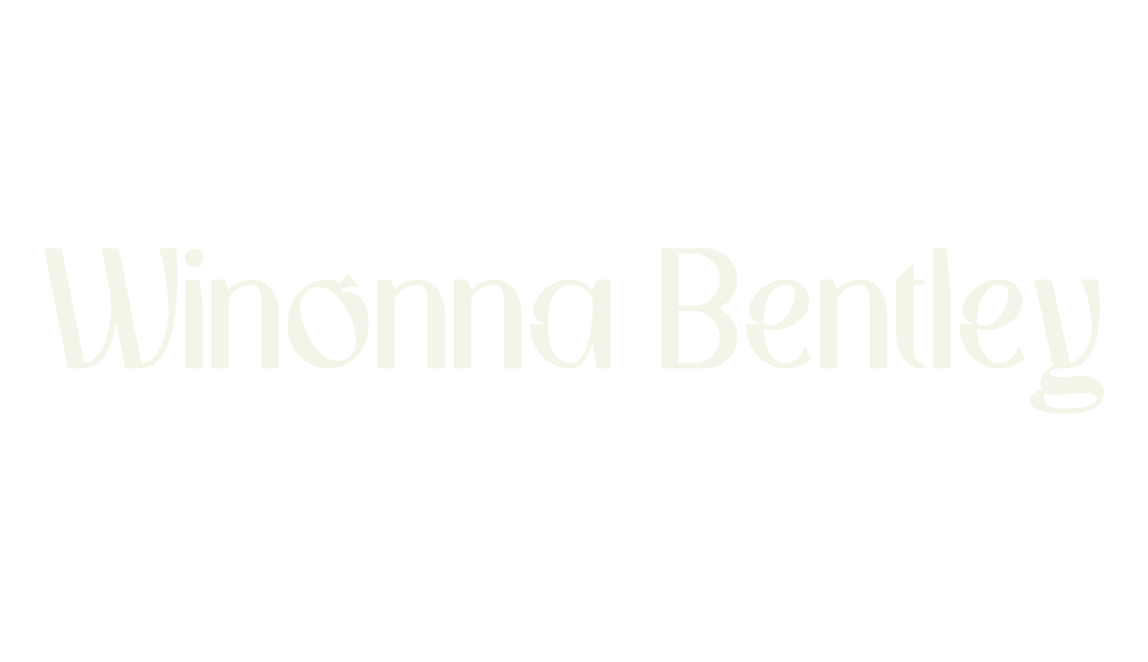 Winonna Bentley, basic font preview