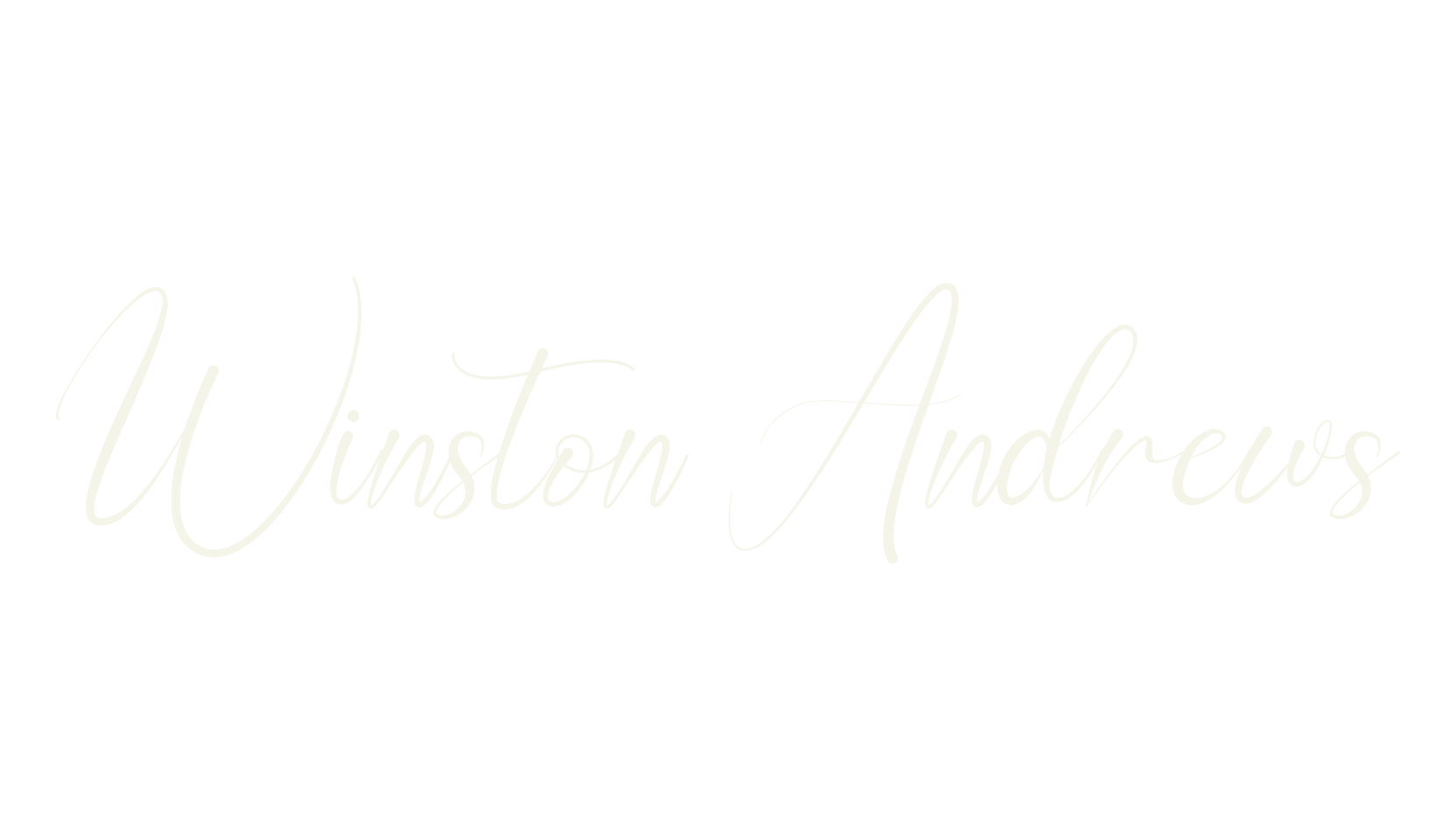Winston Andrews, calligraphy font preview