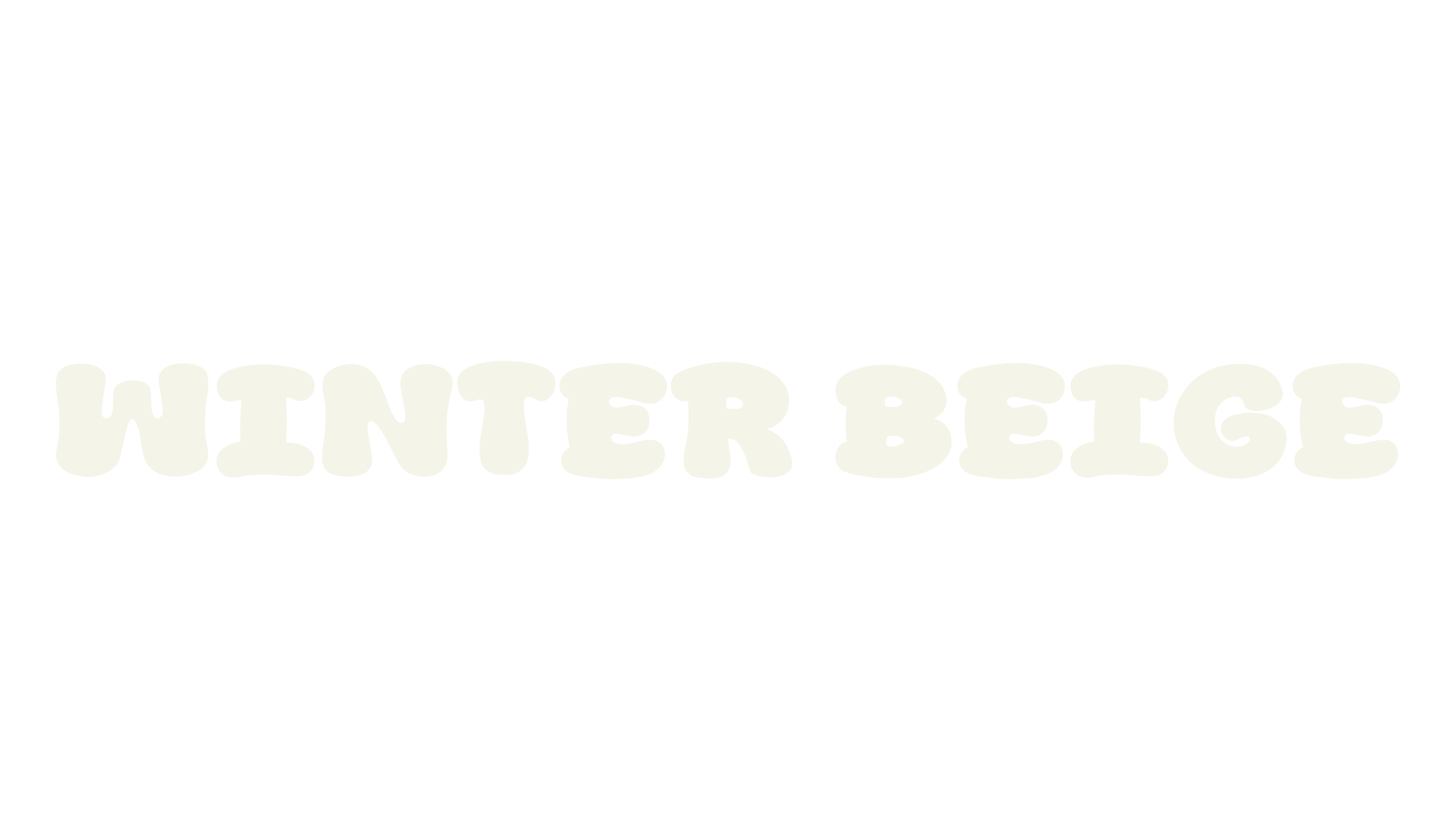 Winter Beige, display market font preview