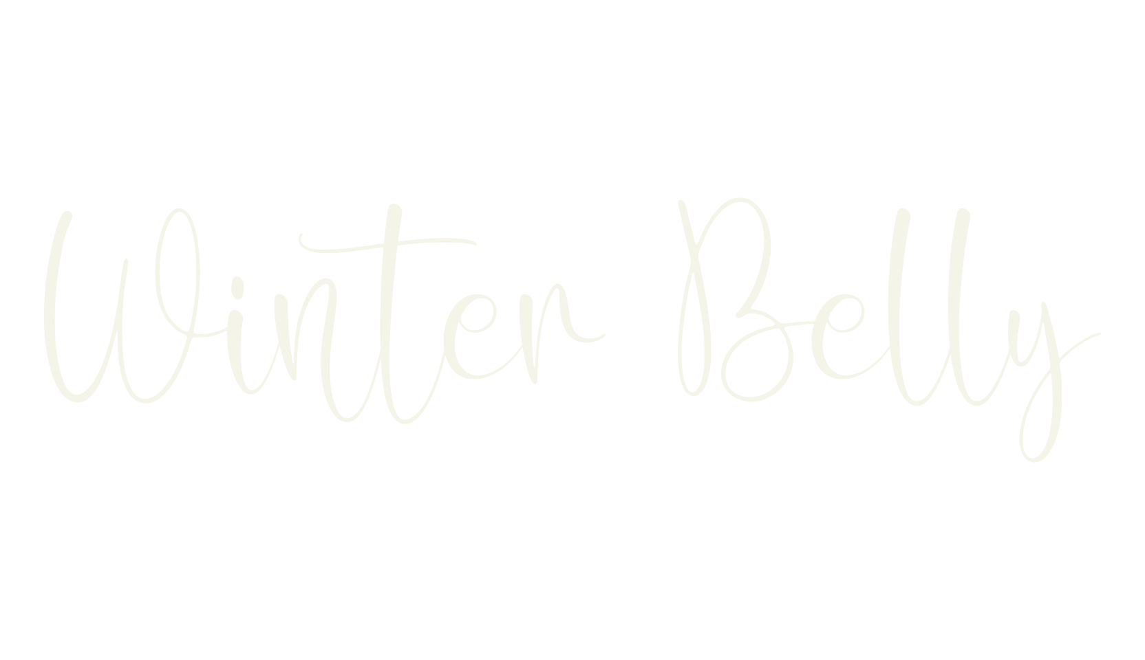 Winter Belly, cricut font preview