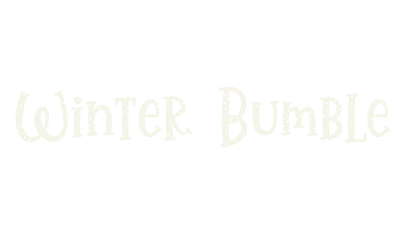 Winter Bumble, procreate font preview