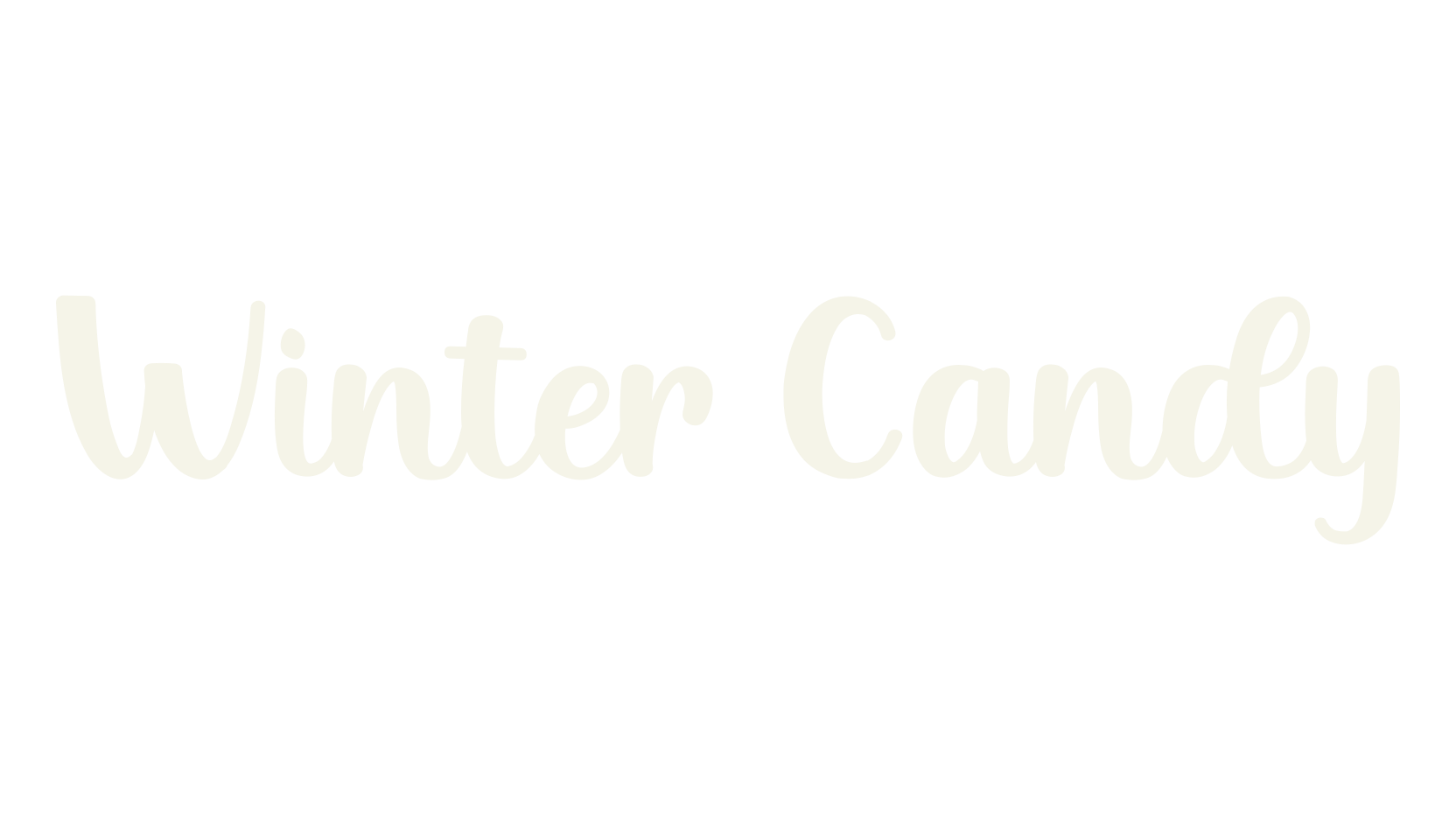Winter Candy, fancy font preview