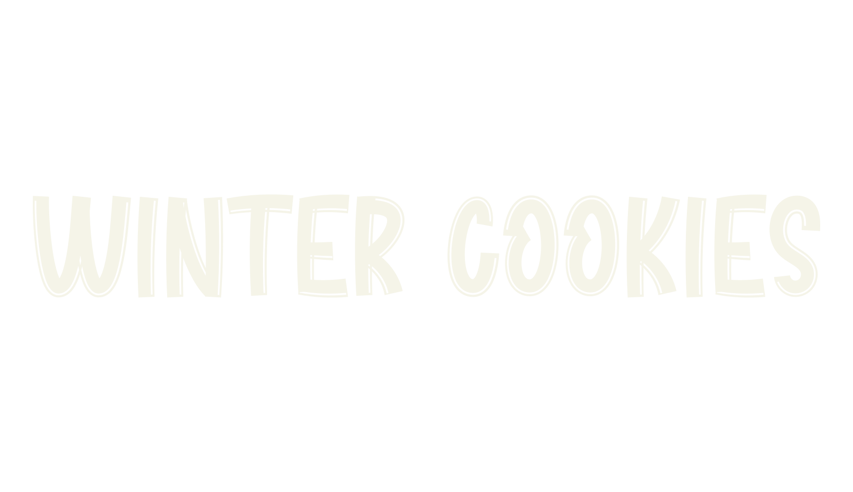 Winter Cookies, handwriting font preview