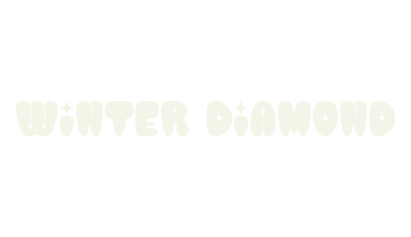 Winter Diamond, thick font preview