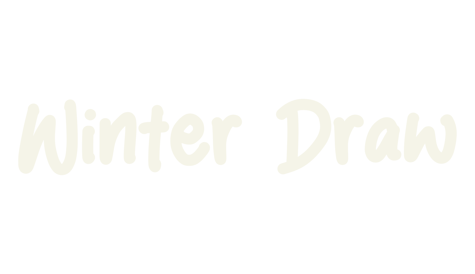 Winter Draw, handwritten font preview