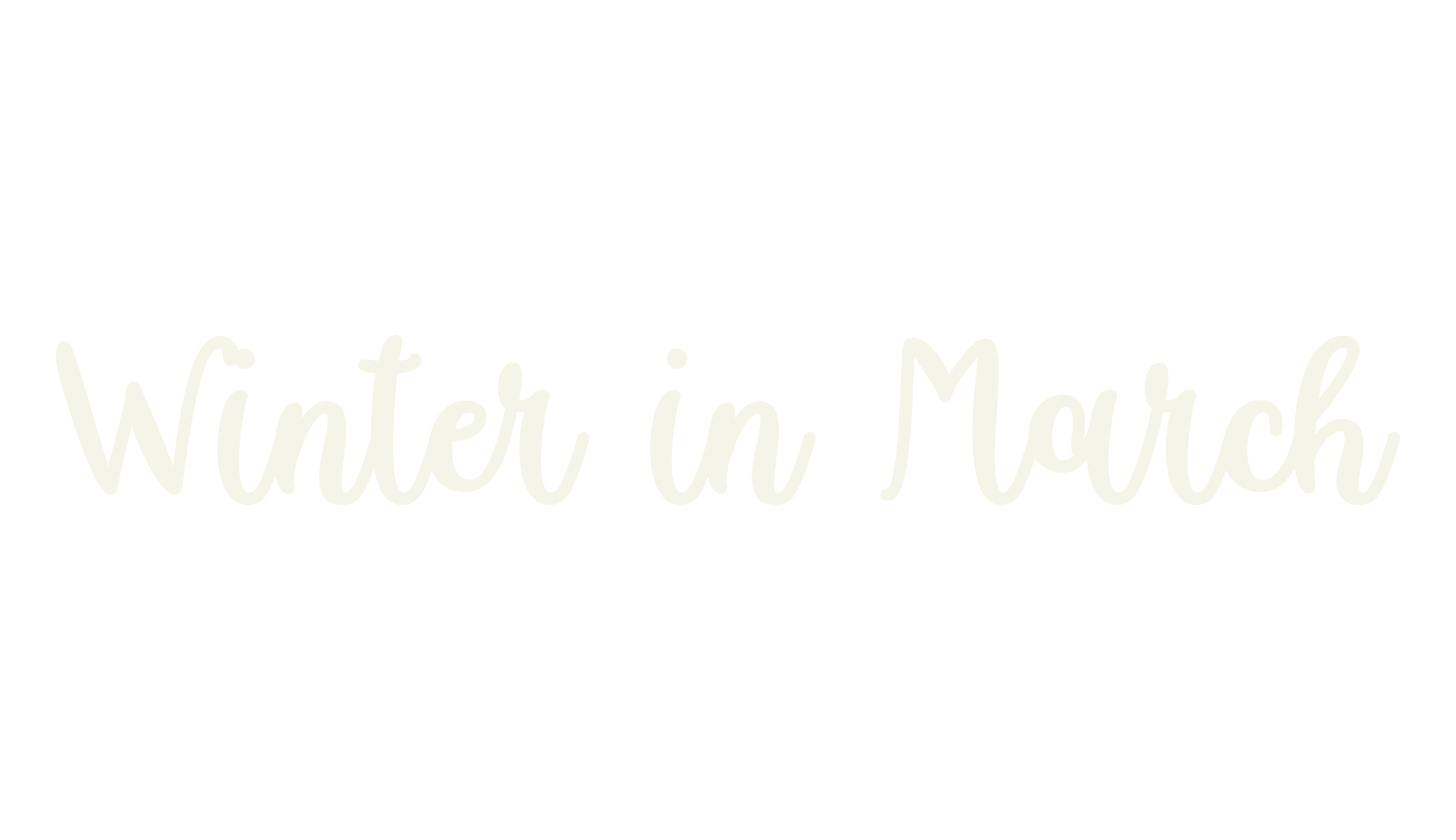 Winter in March, fashion script font preview