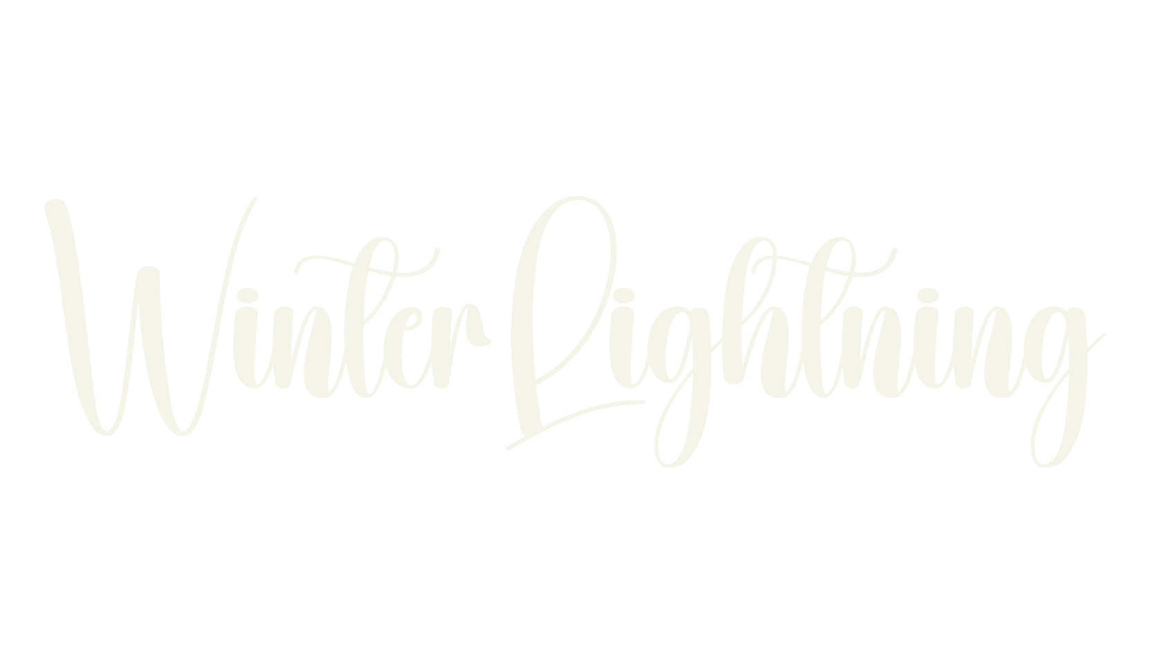 Winter Lightning, calligraphy font preview
