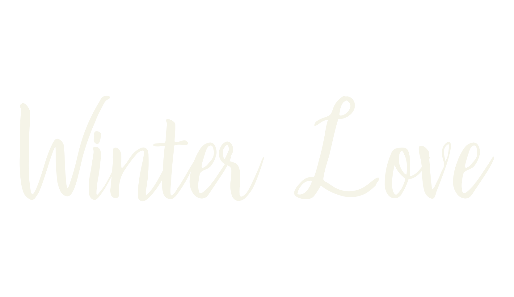 Winter Love, christmas font preview