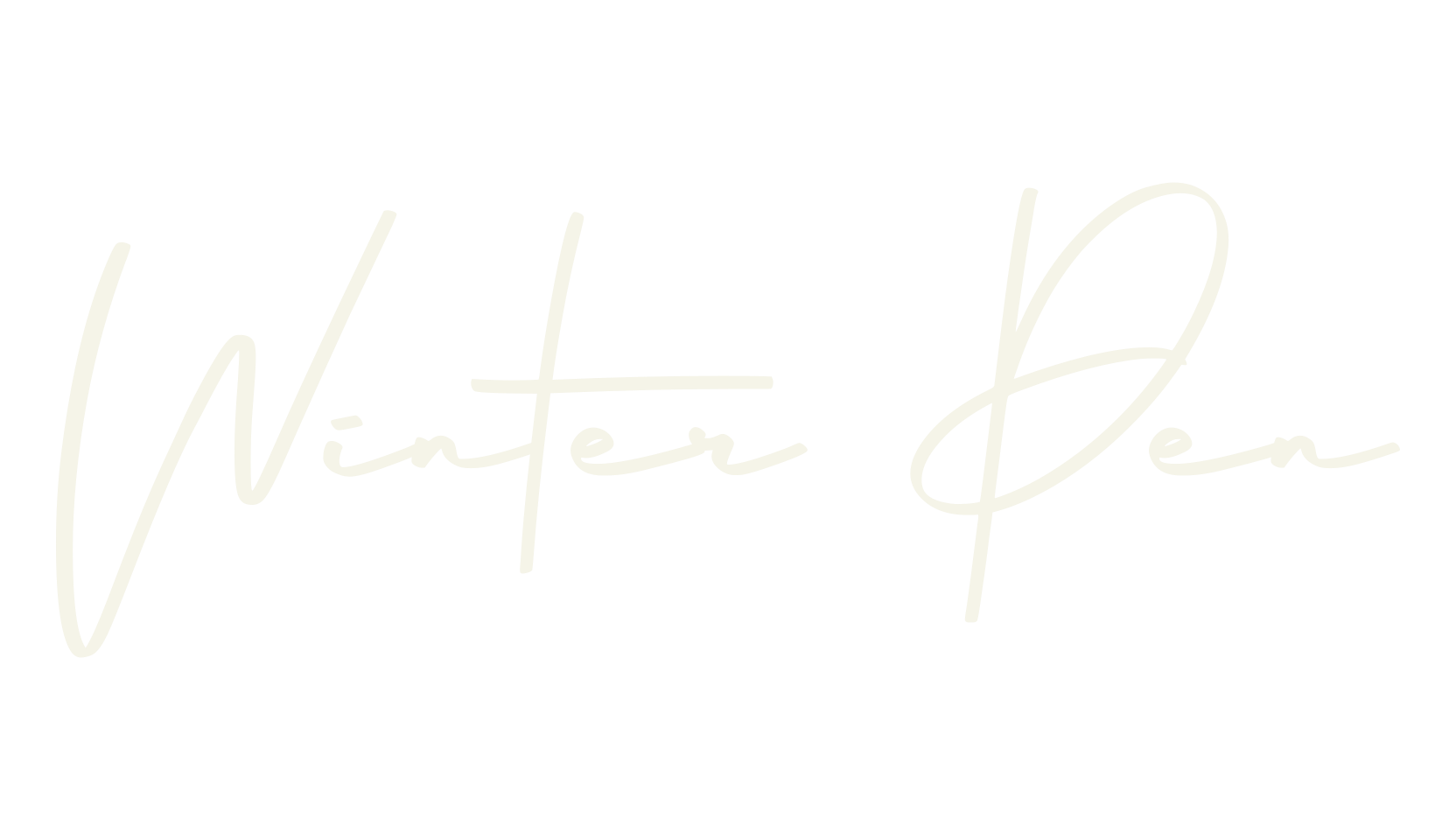 Winter Pen, signature font preview
