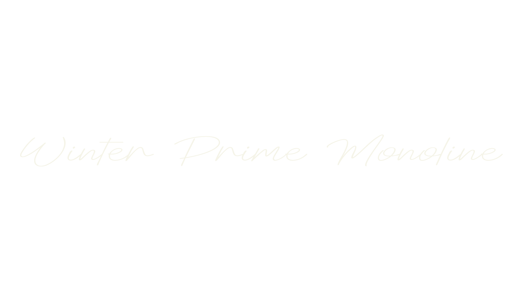 Winter Prime Monoline, fashion script font preview