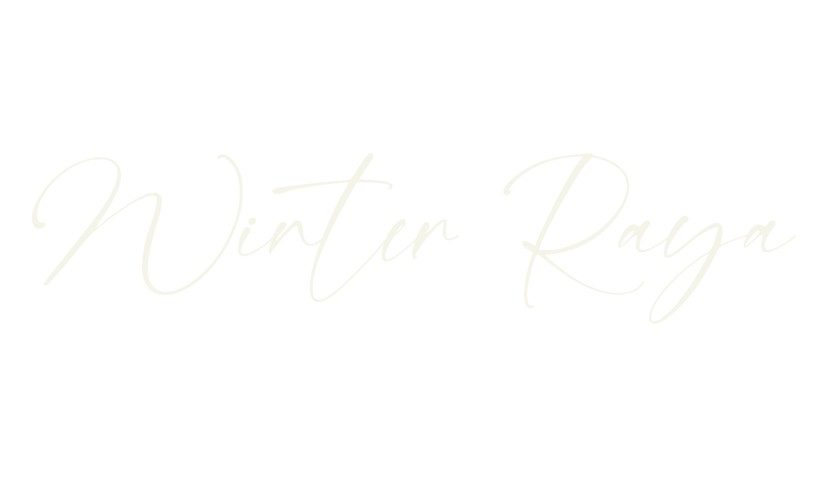 Winter Raya, signature font preview