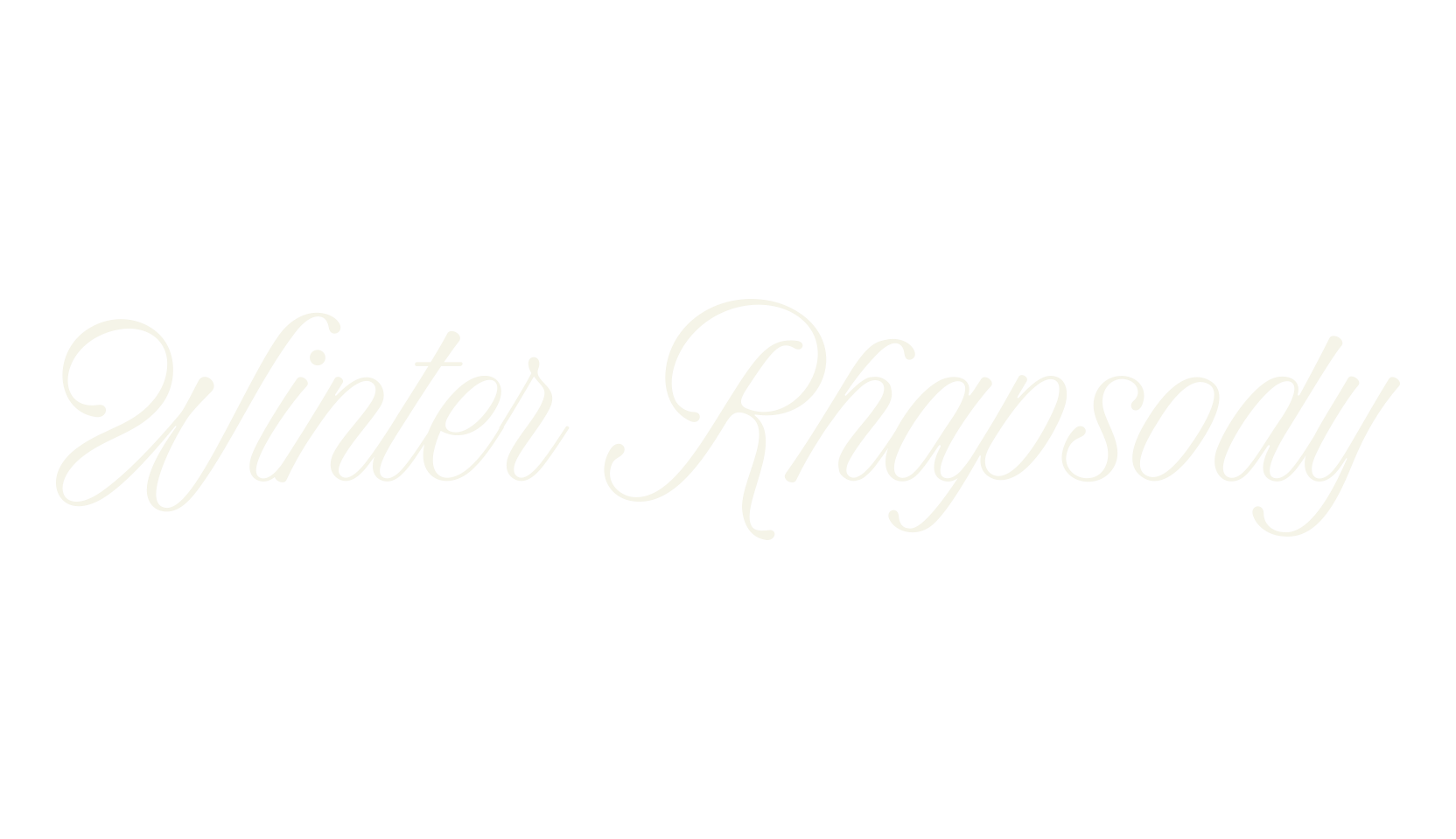 Winter Rhapsody, fashion script font preview