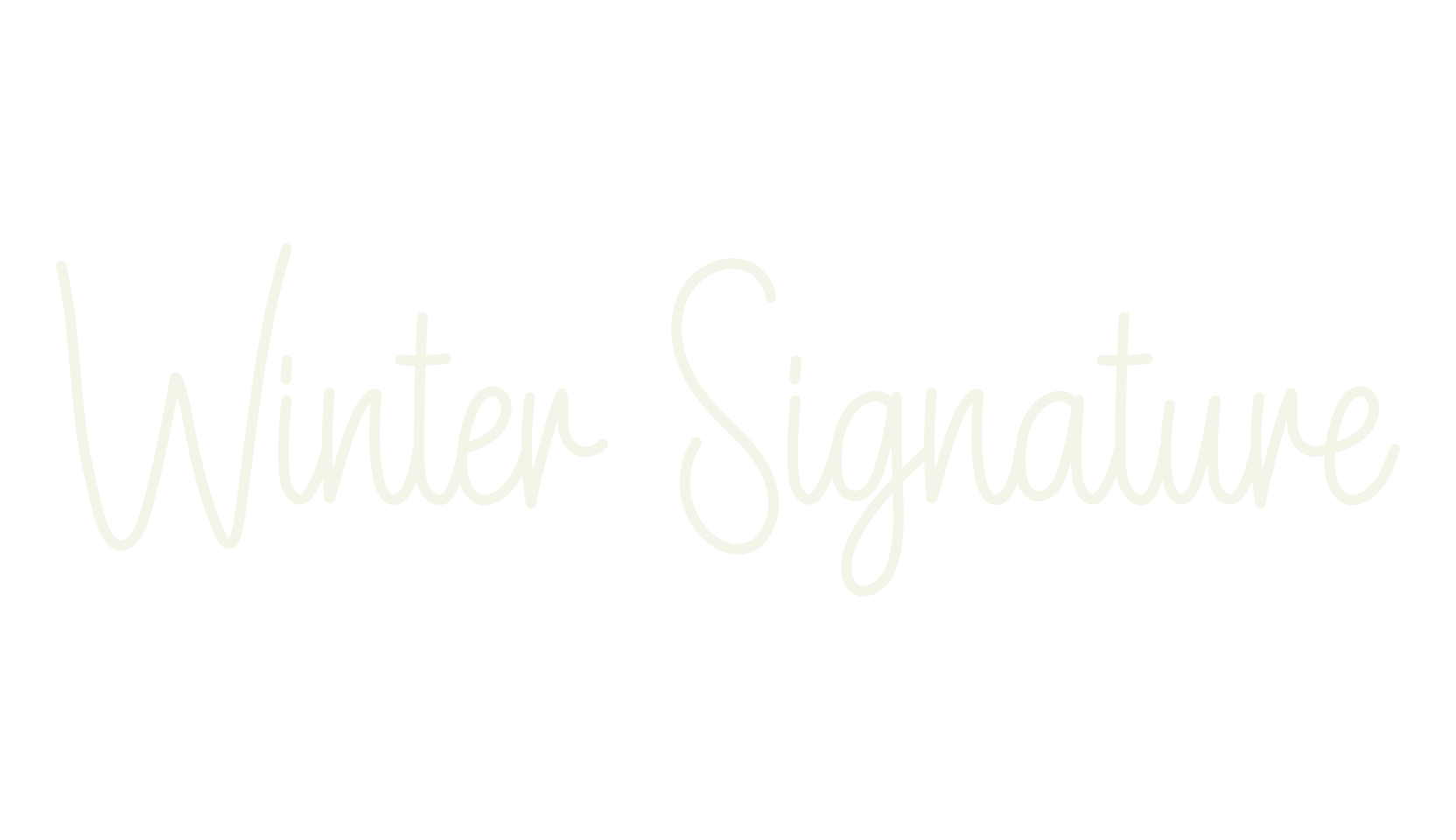 Winter Signature, calligraphy font preview