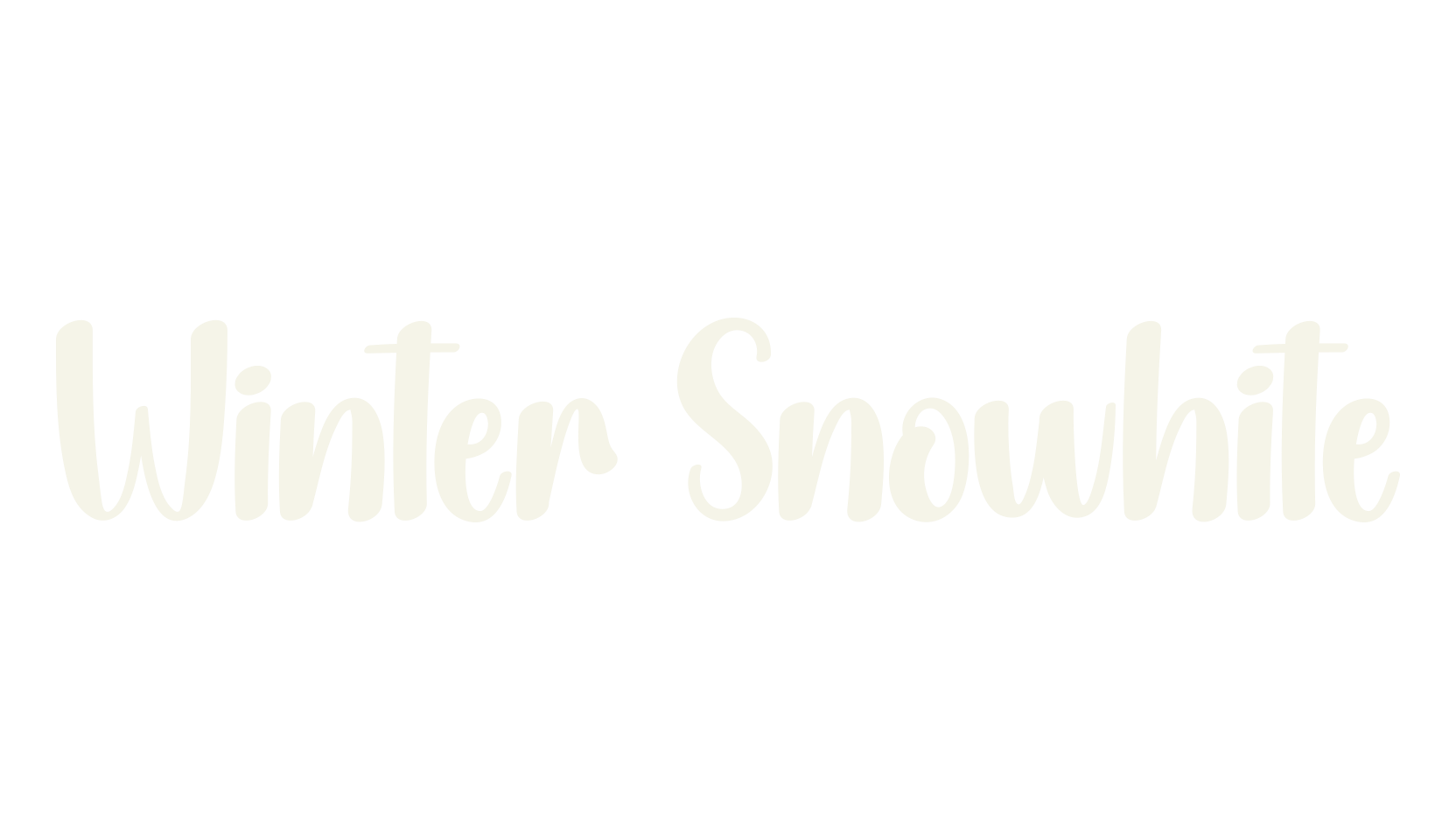 Winter Snowhite, christmas font preview