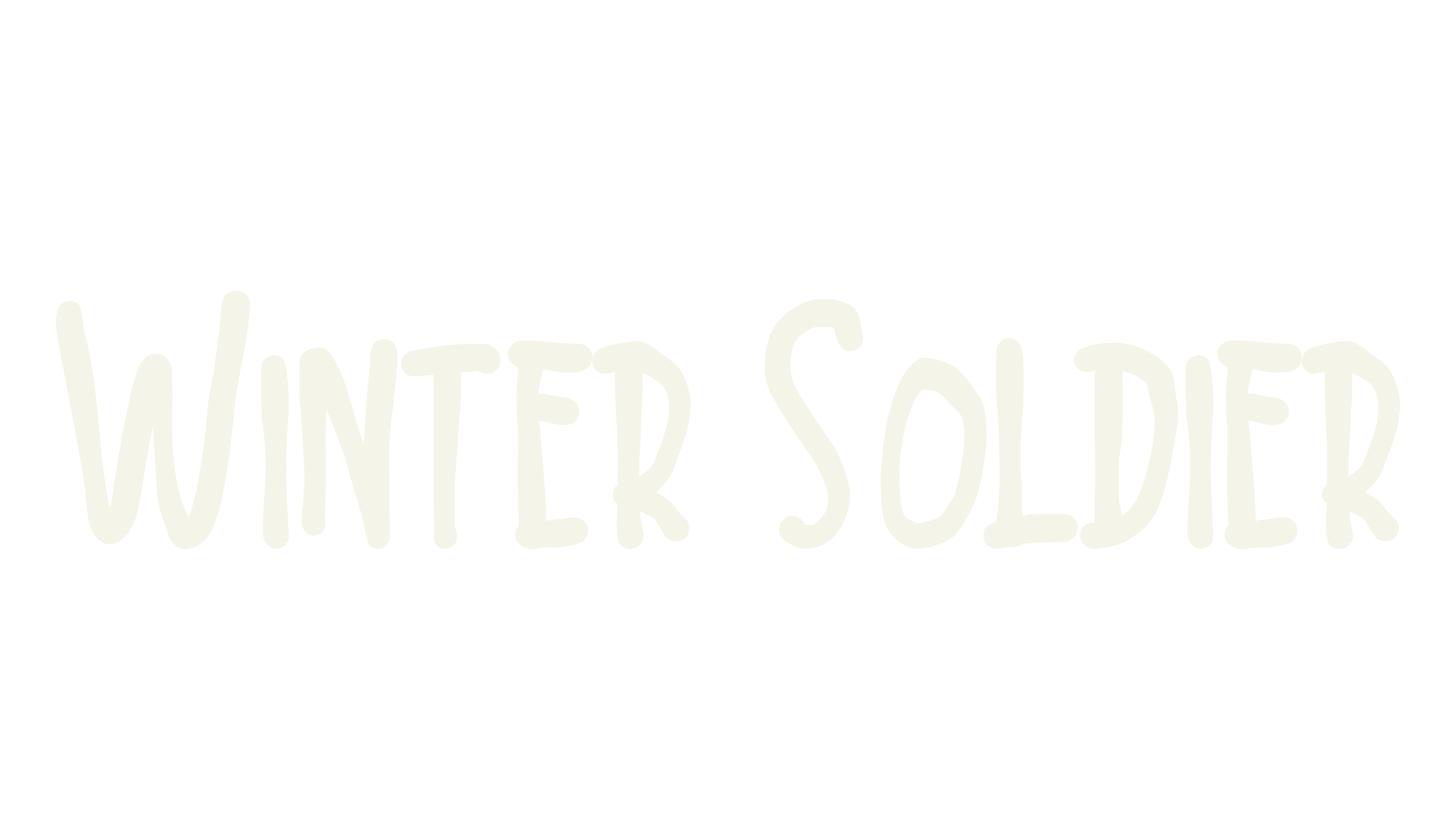 Winter Soldier, handwritten font preview