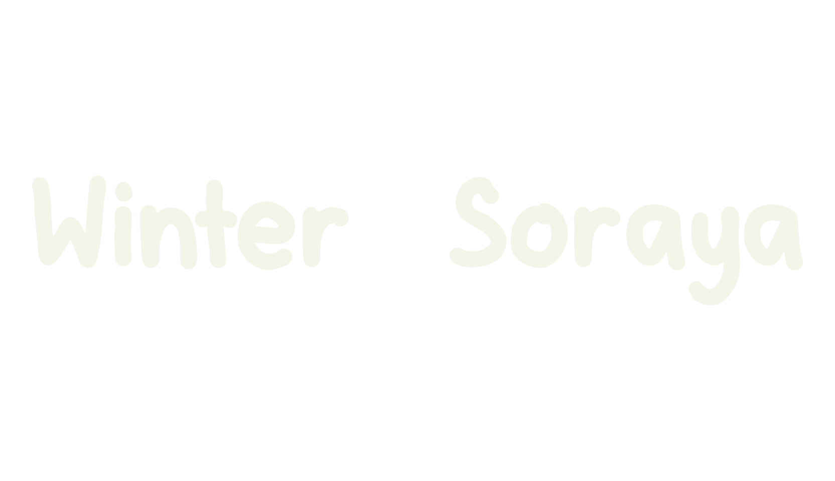 Winter Soraya, cute font preview