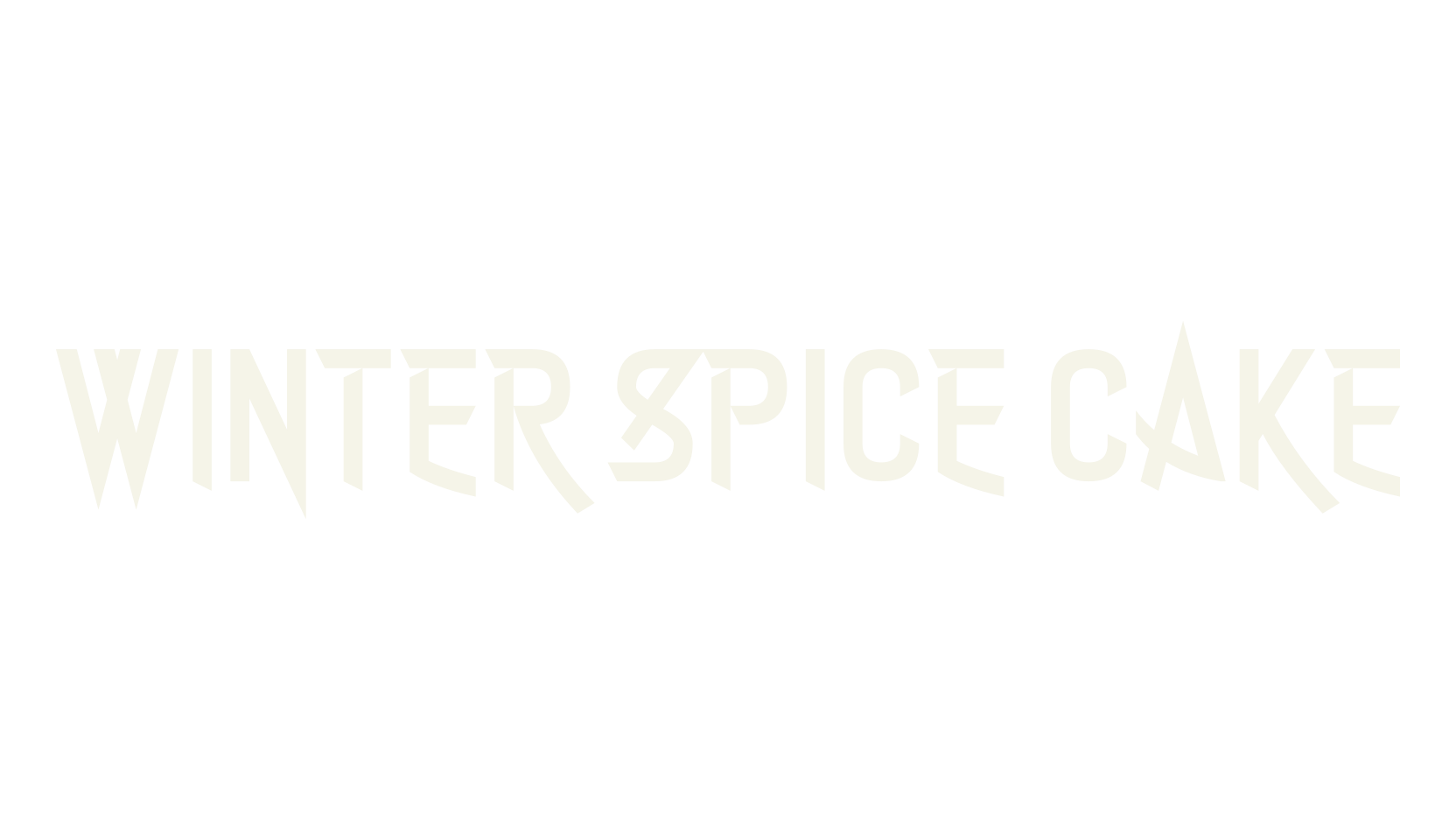 Winter Spice Cake, display market font preview