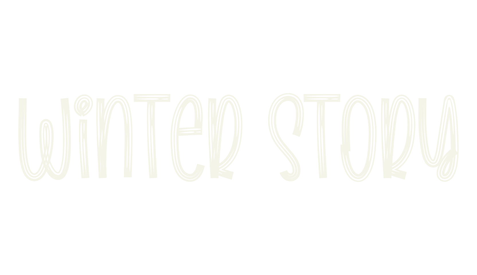Winter Story, handwriting font preview