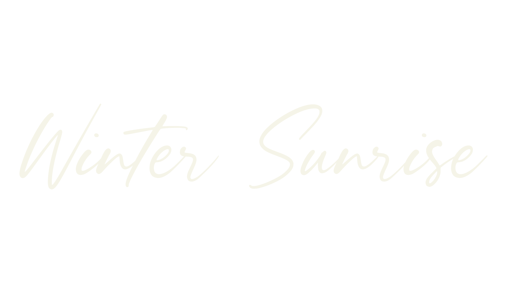 Winter Sunrise, fashion sign font preview