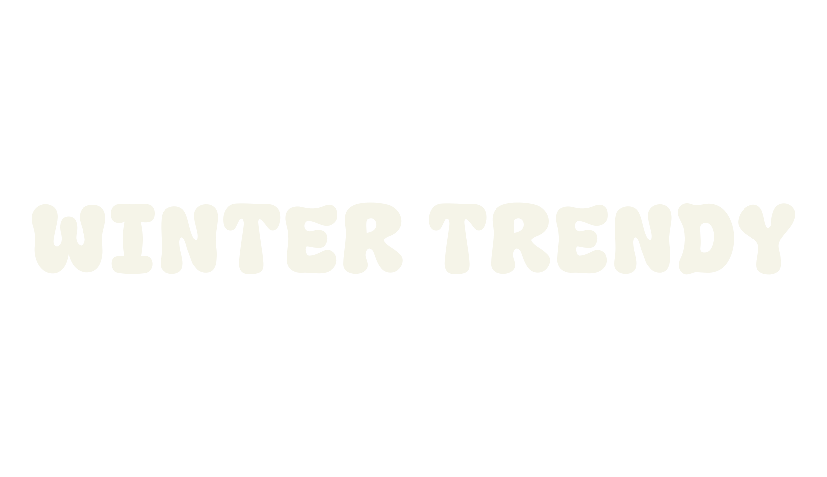 Winter Trendy, display market font preview