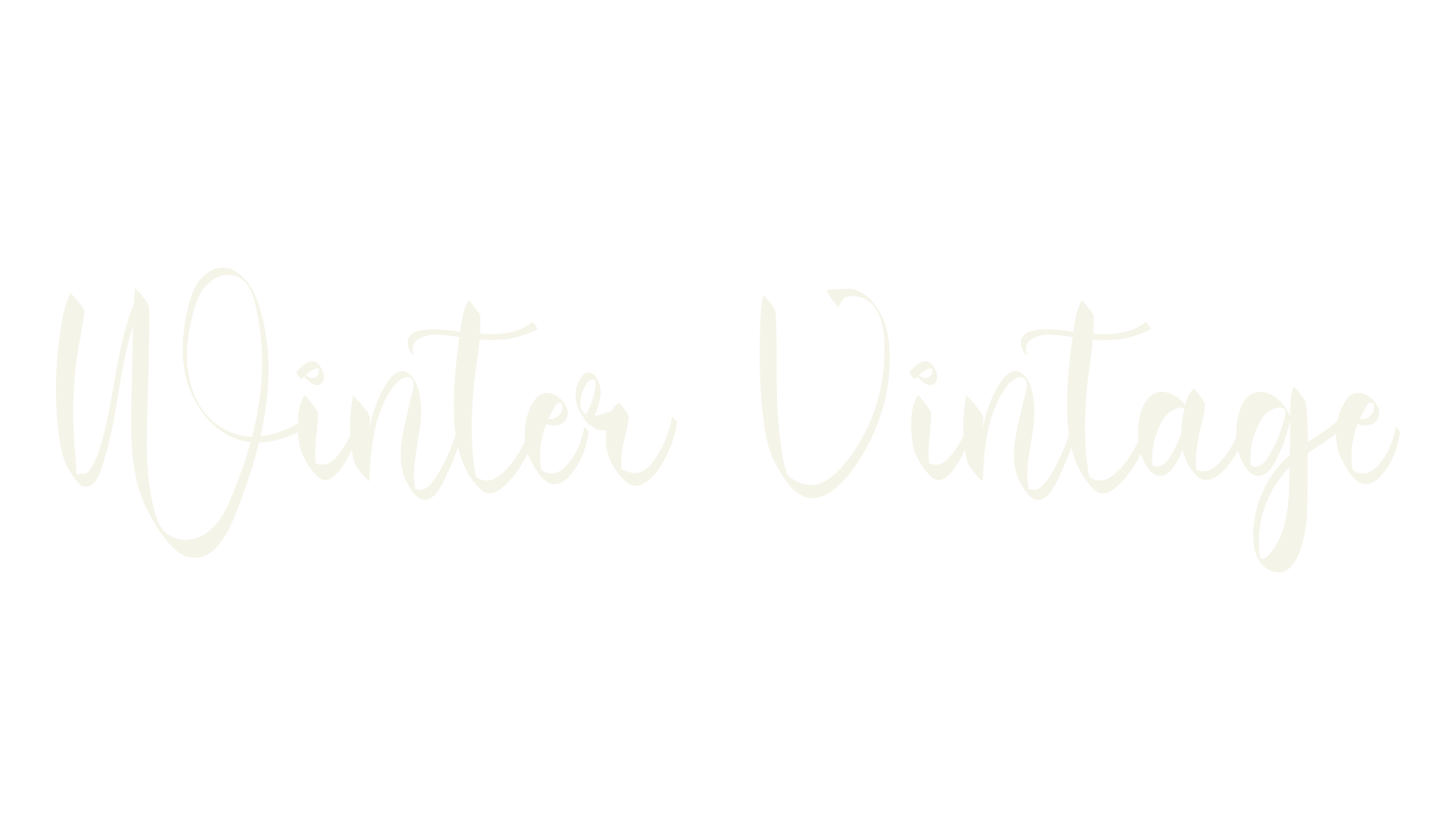 Winter Vintage, pretty font preview