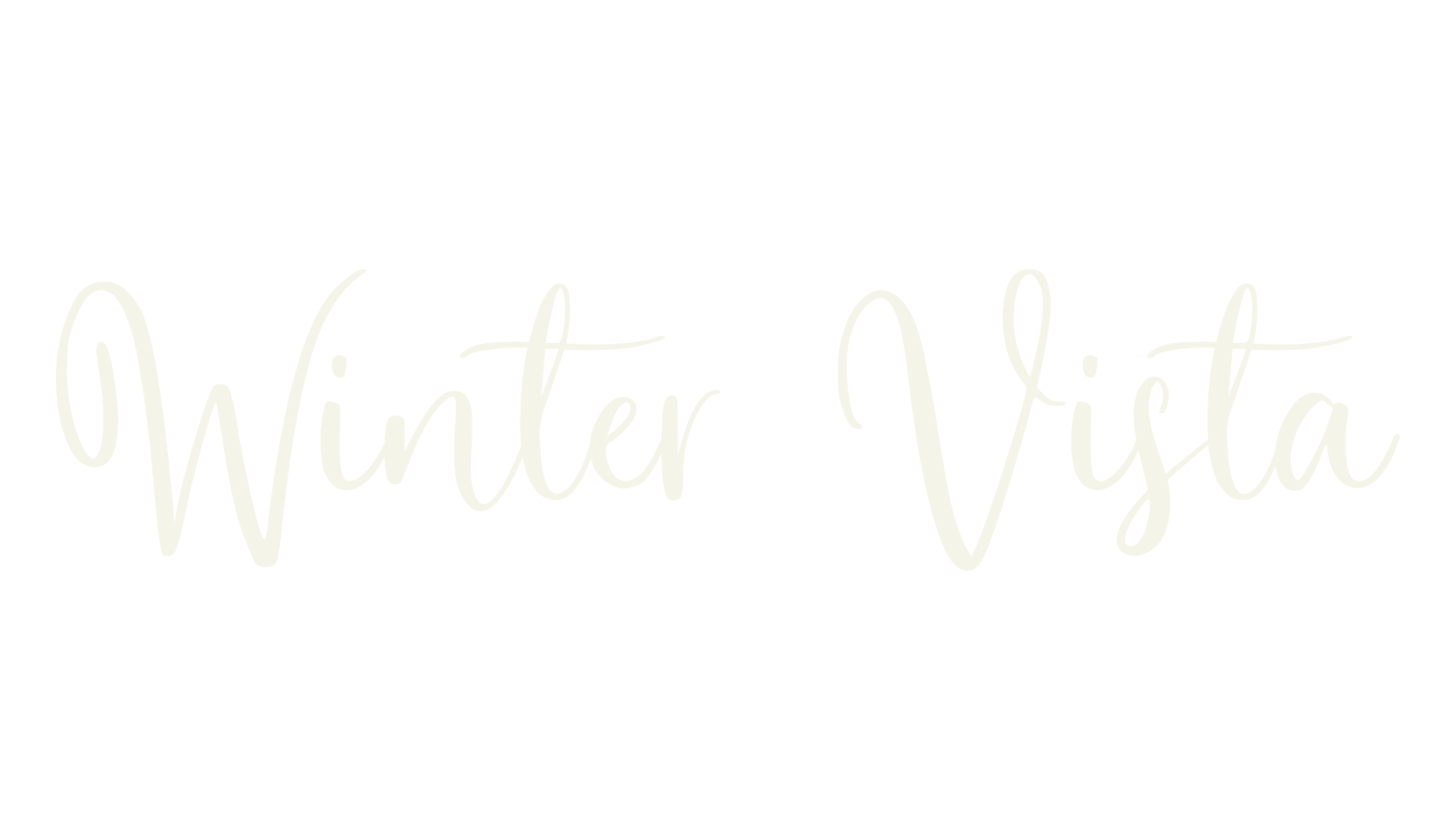 Winter Vista, winter font preview