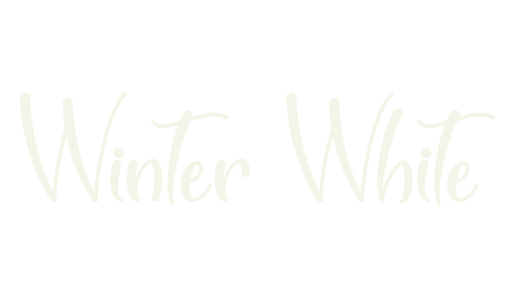 Winter White, christmas font preview