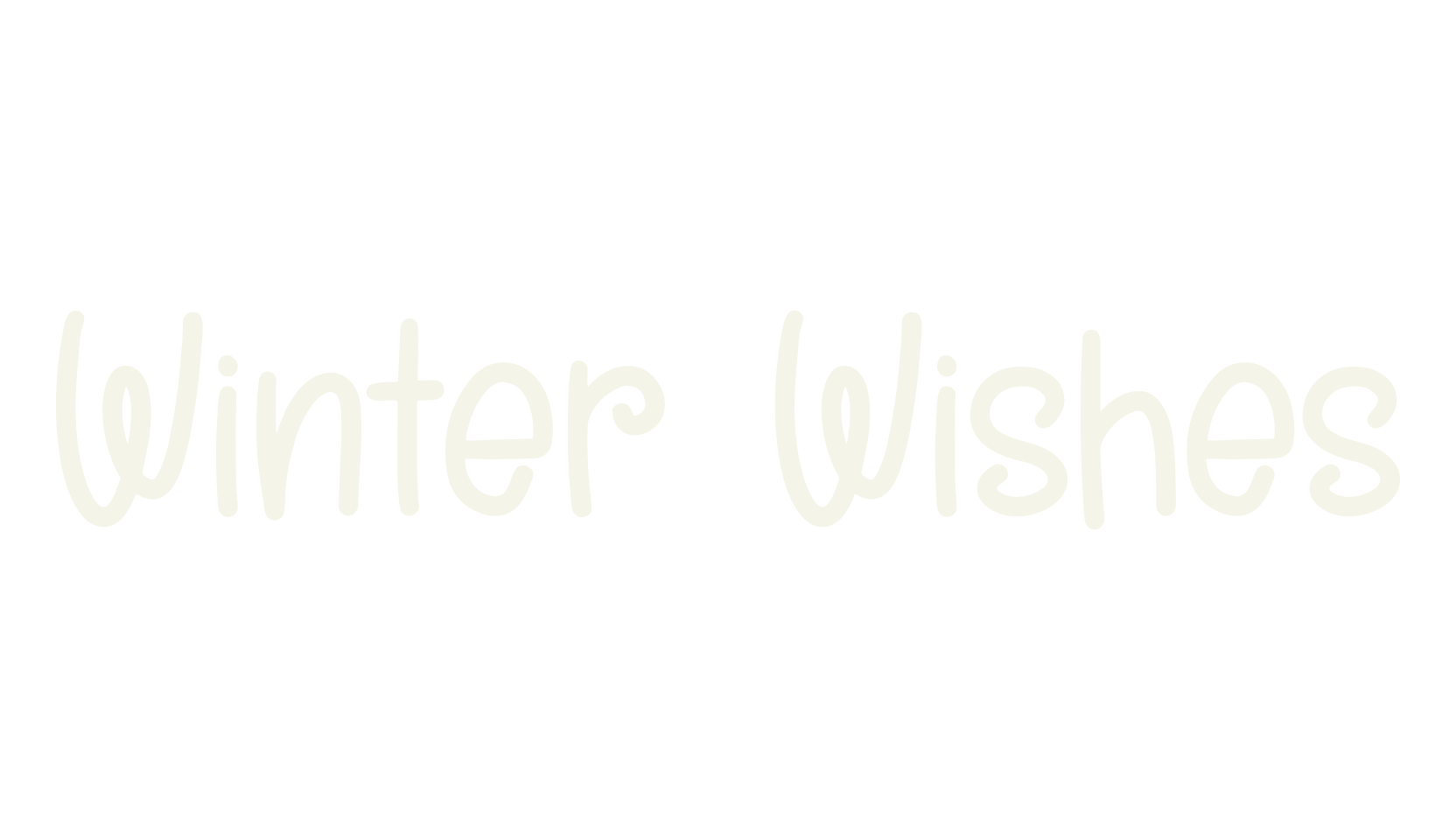 Winter Wishes, cute font preview