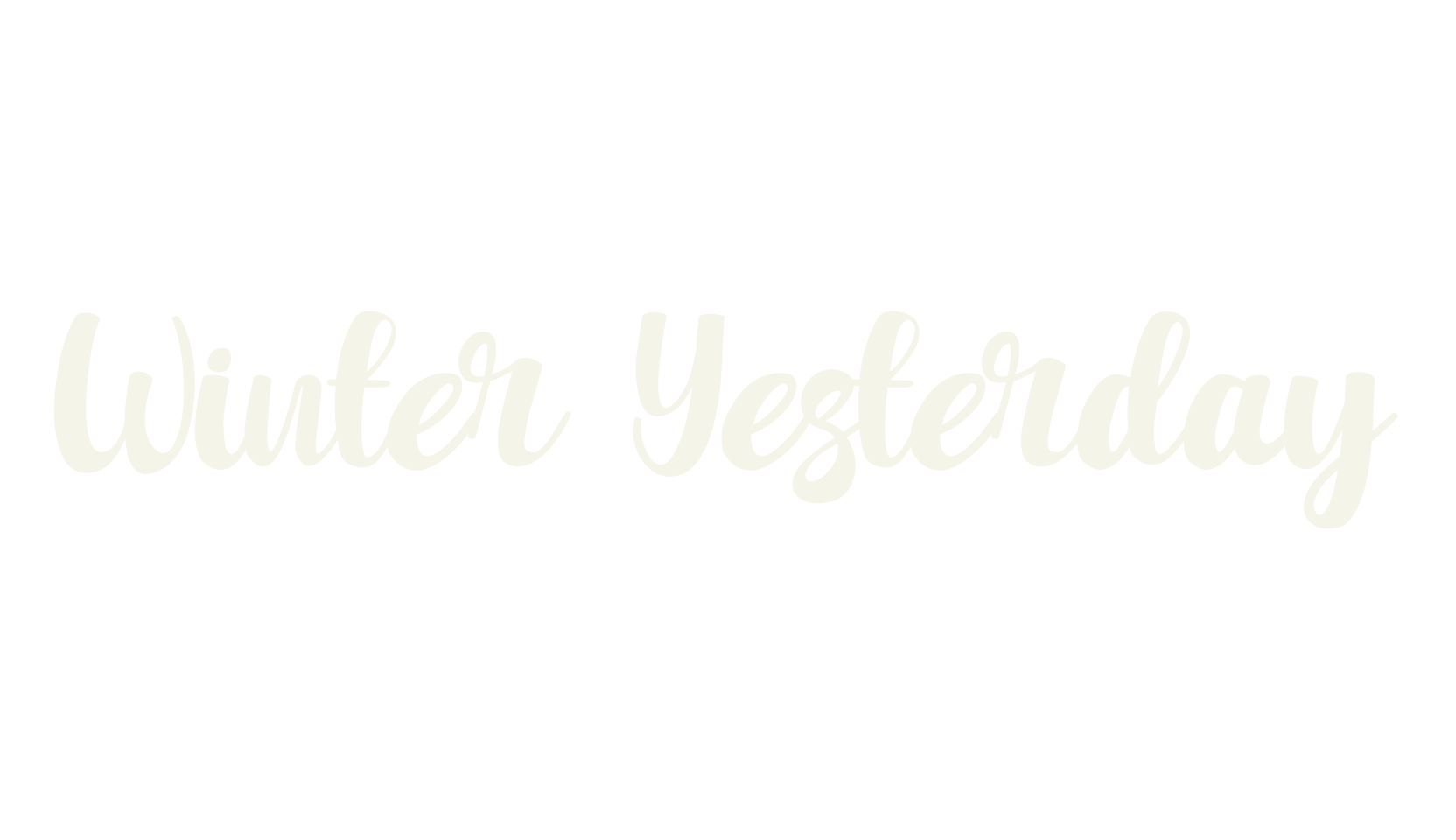 Winter Yesterday, bubble letters font preview