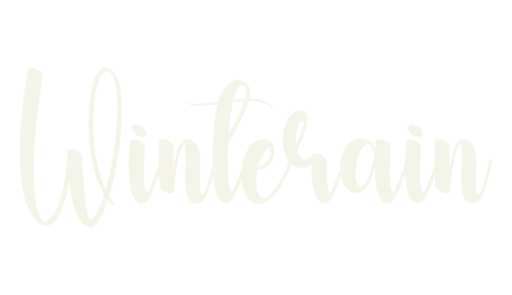 Winterain, calligraphy font preview