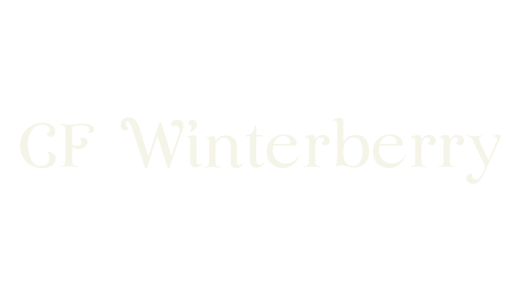 CF Winterberry, curly font preview