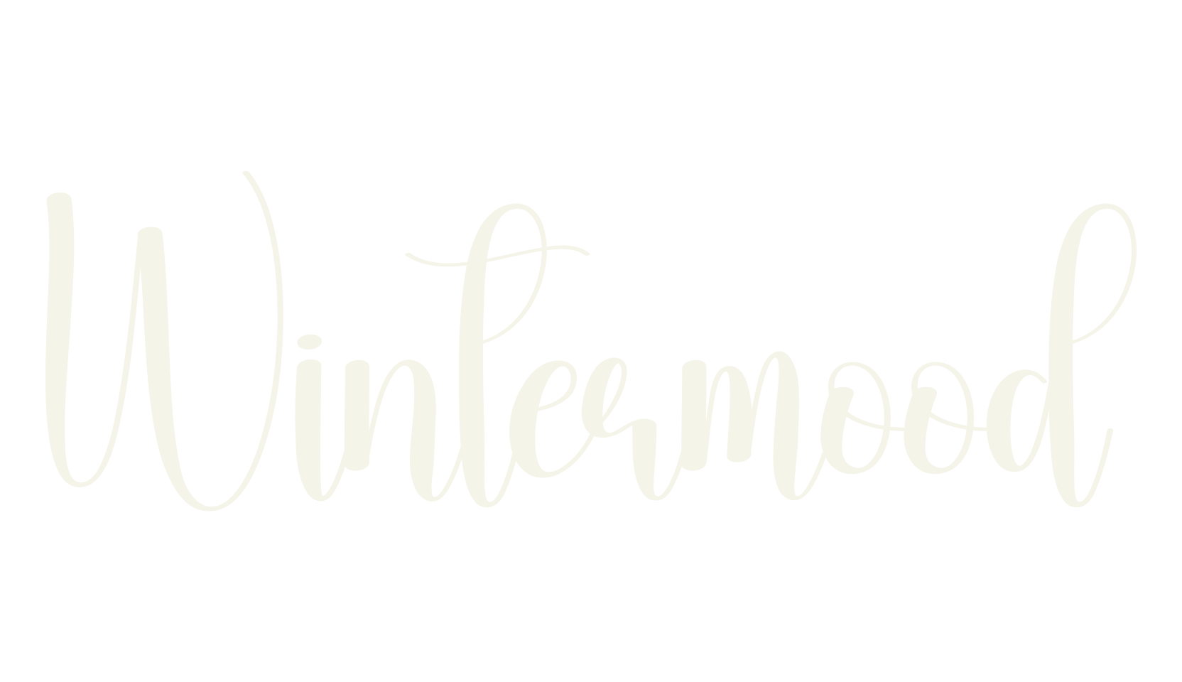 Wintermood, calligraphy font preview