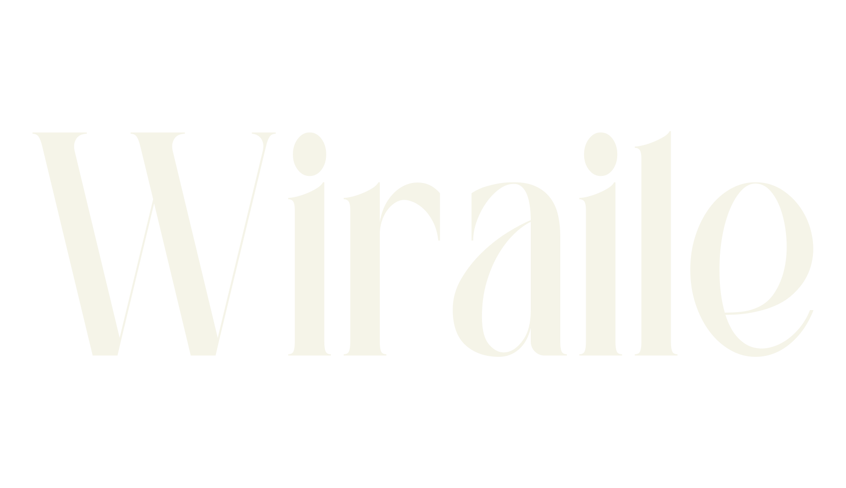 Wiraile, serif font preview